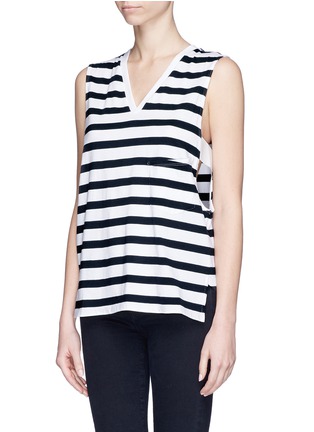 Front View - Click To Enlarge - THEORY - 'Crelle' stripe tank top