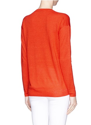 Back View - Click To Enlarge - THEORY - Trulinda' V-neck mélange sweater