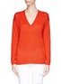 Main View - Click To Enlarge - THEORY - Trulinda' V-neck mélange sweater