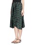 Front View - Click To Enlarge - THEORY - 'Zeyn' dot print pleat skirt