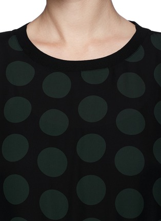 Detail View - Click To Enlarge - THEORY - Delpy' polka dot silk top