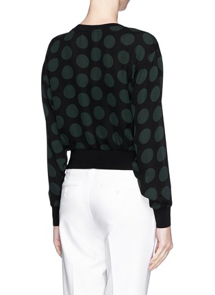 Back View - Click To Enlarge - THEORY - Delpy' polka dot silk top