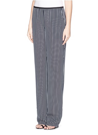 Front View - Click To Enlarge - THEORY - 'Pajeema' pinstripe wide leg pants