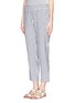 Front View - Click To Enlarge - THEORY - 'Korita' stripe cotton-linen pants