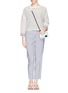 Figure View - Click To Enlarge - THEORY - 'Korita' stripe cotton-linen pants