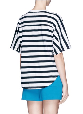 Back View - Click To Enlarge - THEORY - 'Creja' stripe jersey T-shirt