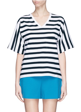Main View - Click To Enlarge - THEORY - 'Creja' stripe jersey T-shirt