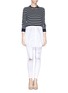 Figure View - Click To Enlarge - THEORY - 'Rymalia S' poplin shirt combo cashmere sweater