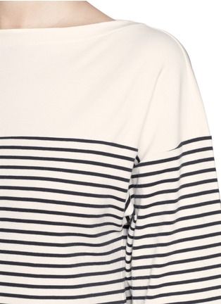 Detail View - Click To Enlarge - THEORY - 'Cibella' nautical stripe T-shirt