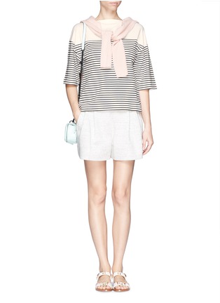 Figure View - Click To Enlarge - THEORY - 'Cibella' nautical stripe T-shirt
