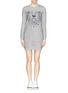 Main View - Click To Enlarge - KENZO - Tiger embroidery sweatshirt jersey dress