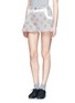 Front View - Click To Enlarge - KENZO - Polka dot stripe sateen shorts