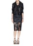 Figure View - Click To Enlarge - MSGM - Ink print sheer tulle top