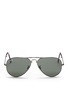 Main View - Click To Enlarge - RAY-BAN - 'Aviator Folding' wire sunglasses