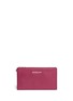Main View - Click To Enlarge - MICHAEL KORS - 'Bedford' large grainy leather zip clutch