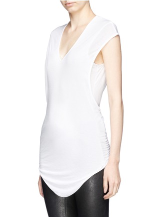 Front View - Click To Enlarge - HELMUT LANG - Twist back jersey tank top
