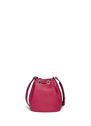 Back View - Click To Enlarge - MICHAEL KORS - 'Jules' leather crossbody bucket bag