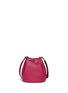 Back View - Click To Enlarge - MICHAEL KORS - 'Jules' leather crossbody bucket bag