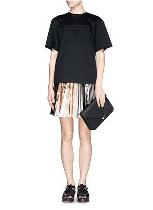 Figure View - Click To Enlarge - ALEXANDER WANG - Prisma envelope leather clutch