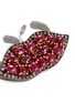 Detail View - Click To Enlarge - DELFINA DELETTREZ - Ruby 18k gold silver lips two finger open ring