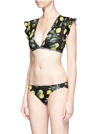 Figure View - Click To Enlarge - BETH RICHARDS - 'Naomi' lemon print bikini bottoms