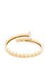 Figure View - Click To Enlarge - ROBERTO COIN - 'Chiodo' diamond 18k yellow and white gold bangle