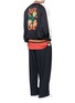 Figure View - Click To Enlarge - STELLA MCCARTNEY - Floral embroidered sateen souvenir jacket