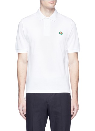 Main View - Click To Enlarge - STELLA MCCARTNEY - Floral patch cotton polo shirt