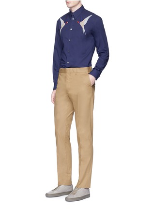 Figure View - Click To Enlarge - STELLA MCCARTNEY - Cotton twill pants