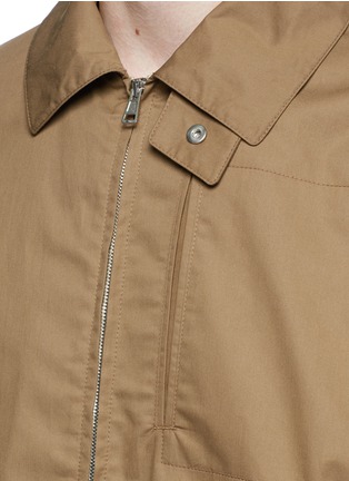 Detail View - Click To Enlarge - STELLA MCCARTNEY - Swallow appliqué cotton Harrington jacket