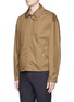 Front View - Click To Enlarge - STELLA MCCARTNEY - Swallow appliqué cotton Harrington jacket