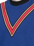 Detail View - Click To Enlarge - STELLA MCCARTNEY - Ribbon trim cashmere-wool sweater