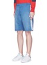 Front View - Click To Enlarge - STELLA MCCARTNEY - Moroccan ribbon embroidered cotton-linen shorts