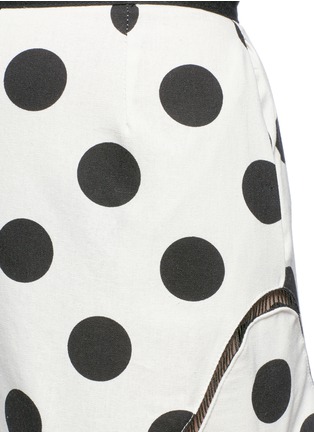 Detail View - Click To Enlarge - 72723 - Polka dot print cotton-linen shorts