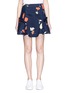 Main View - Click To Enlarge - 72723 - Ruffle trim floral print mini skirt