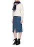 Figure View - Click To Enlarge - MAIYET - Asymmetric cashmere cable knit sweater