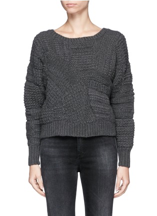 Main View - Click To Enlarge - MAIYET - Asymmetric cashmere cable knit sweater