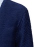 Detail View - Click To Enlarge - MAIYET - Braided ombré frayed trim coat cashmere