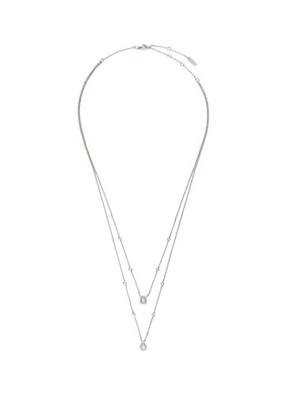Main View - Click To Enlarge - MESSIKA - 'My Twin' diamond 18k white gold tiered necklace