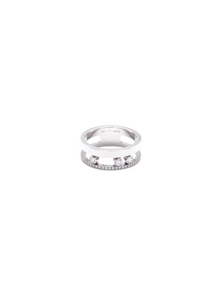 Main View - Click To Enlarge - MESSIKA - 'Move Romane' diamond 18k white gold ring
