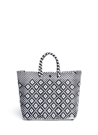 Detail View - Click To Enlarge - TRUSS - Small woven diamond PVC shoulder bag