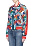 Front View - Click To Enlarge - EMILIO PUCCI - 'Bermuda Piscina' silk twill bomber jacket
