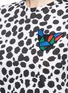 Detail View - Click To Enlarge - ÊTRE CÉCILE - Collage dog face cheetah print T-shirt