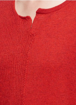Detail View - Click To Enlarge - ISABEL MARANT - 'Calgary' wool blend asymmetric sweater