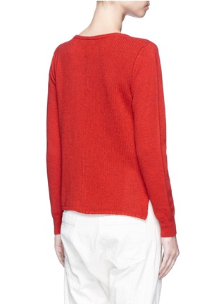 Back View - Click To Enlarge - ISABEL MARANT - 'Calgary' wool blend asymmetric sweater