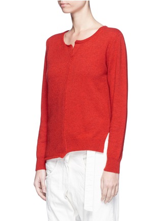 Front View - Click To Enlarge - ISABEL MARANT - 'Calgary' wool blend asymmetric sweater