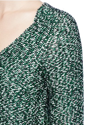 Detail View - Click To Enlarge - LANVIN - Metallic tweed effect sweater