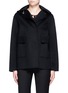 Main View - Click To Enlarge - MS MIN - Detachable hood wool jacket