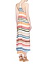 Back View - Click To Enlarge - ALICE & OLIVIA - 'Cortes' carnival stripe print crepe dress