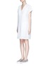 Front View - Click To Enlarge - VINCE - Cap sleeve popover dress
